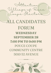 All Candidates Meeting Poster