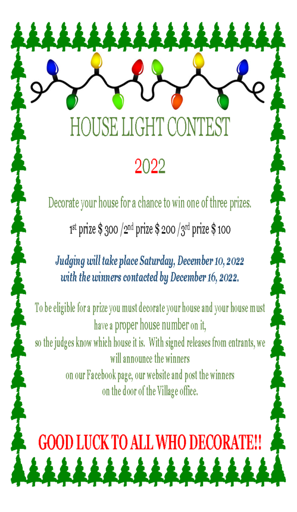 HOUSE LIGHT CONTEST 2022