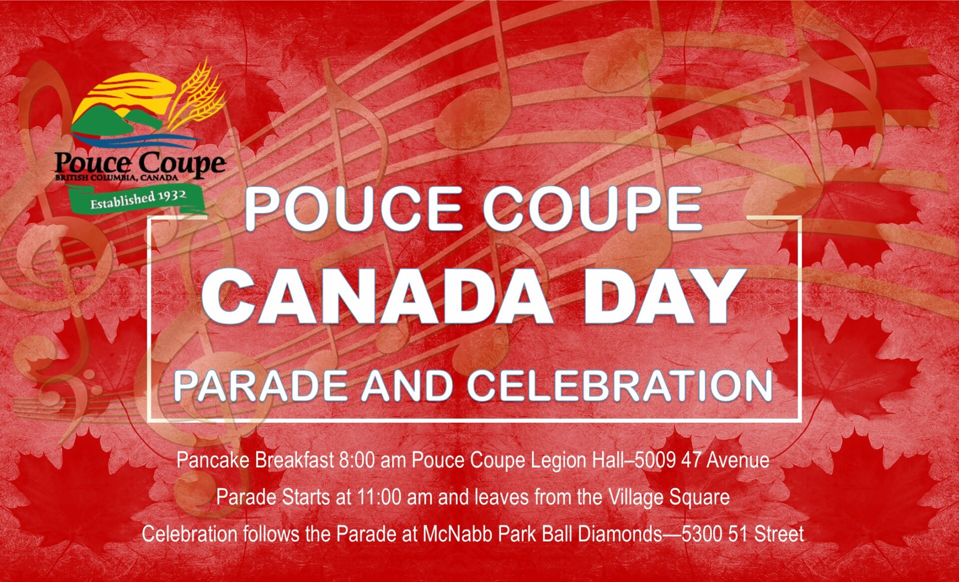 Canada Day Celebration Village of Pouce Coupe